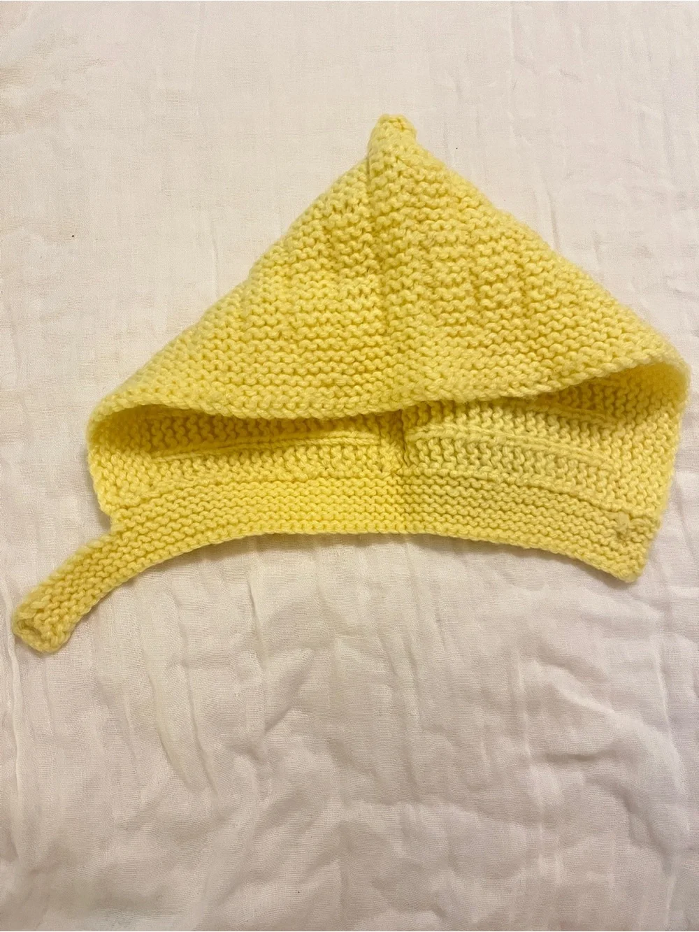 Vintage Knit Baby Hood